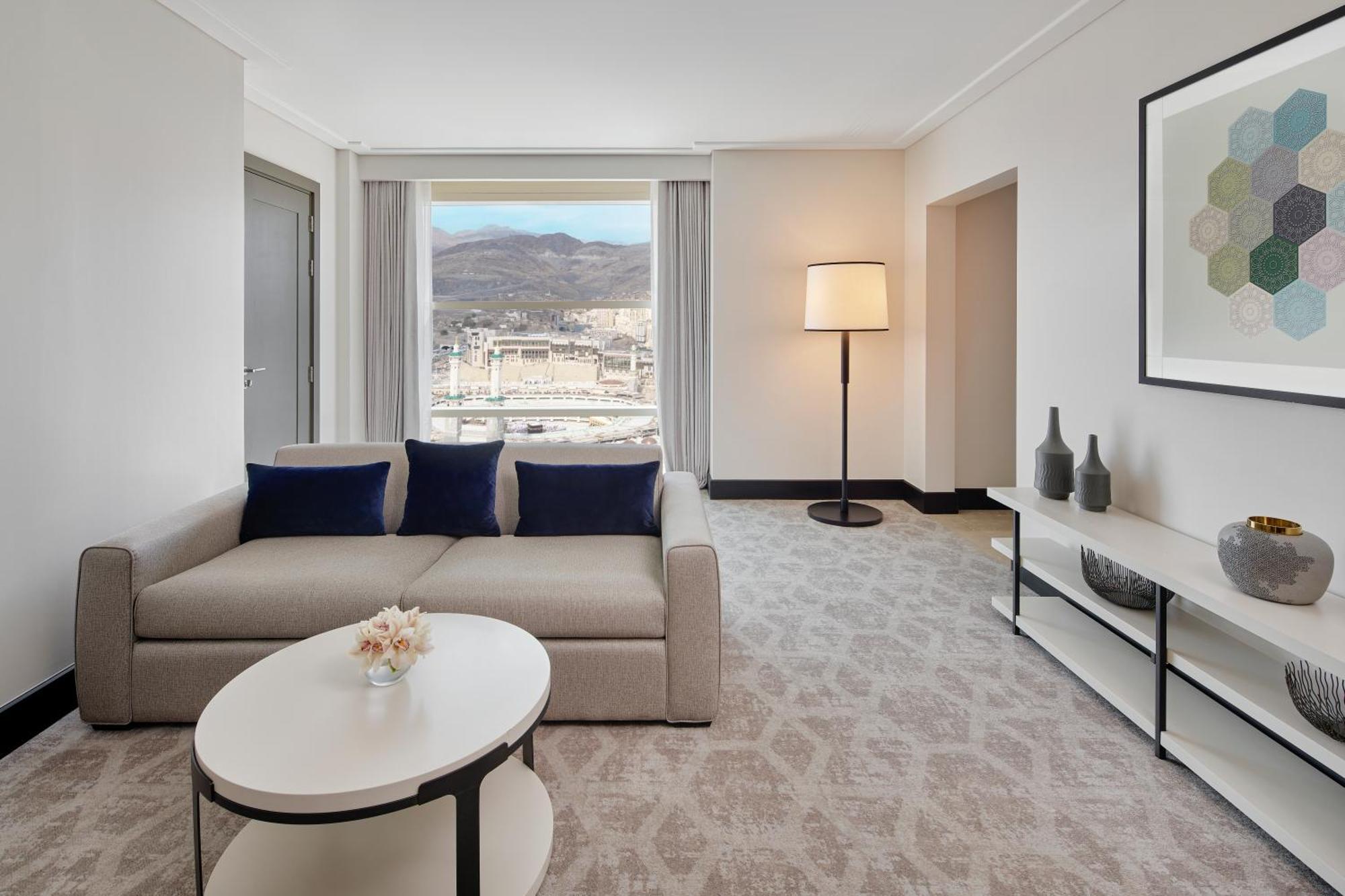 Address Jabal Omar Makkah Lejlighedshotel Mekka Eksteriør billede A living room at the hotel